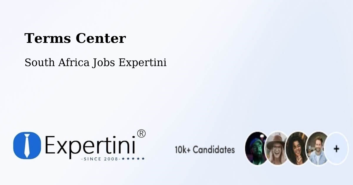 Terms of Service – Zeerust - South Africa Jobs Expertini